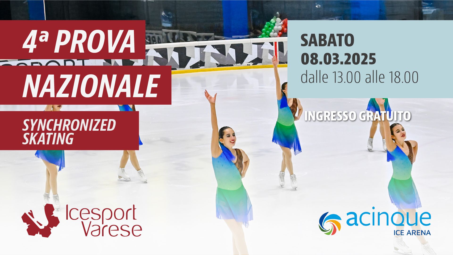 Quarta prova nazionale di pattinaggio sincronizzato / Icesport Varese